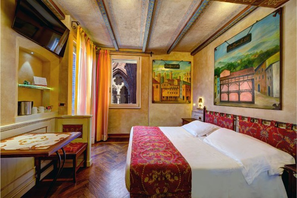 Habitación Doble Deluxe con Terraza  Art Hotel Commercianti en Bolonia