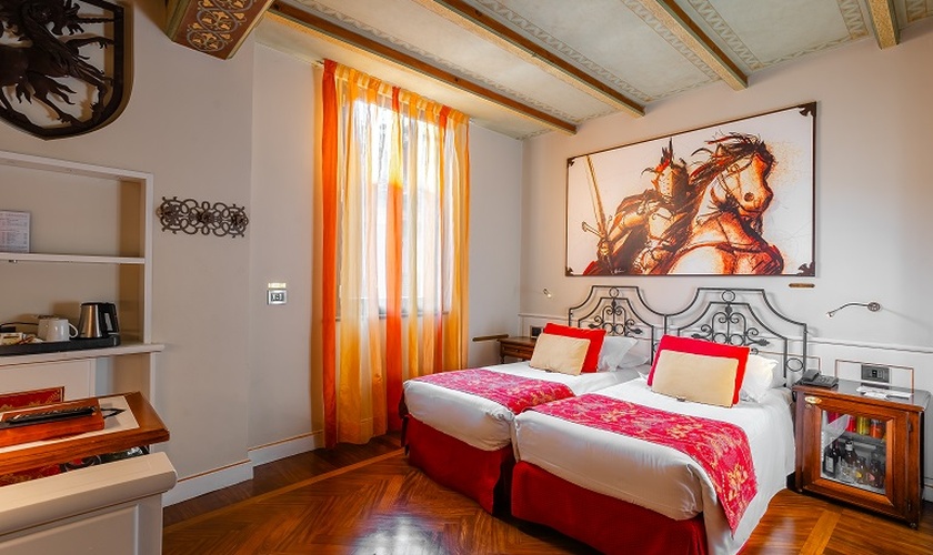 Habitación doble deluxe Art Hotel Commercianti Bolonia Habitación doble deluxe Art Hotel Commercianti Bolonia