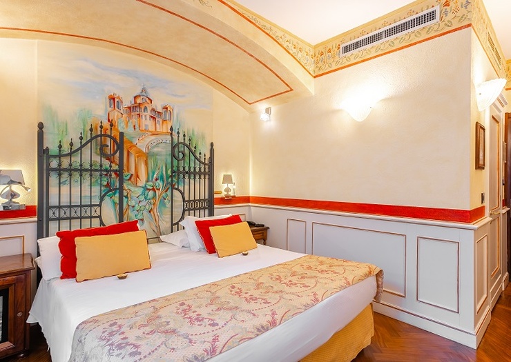 Habitación doble deluxe Art Hotel Commercianti Bolonia Habitación doble deluxe Art Hotel Commercianti Bolonia
