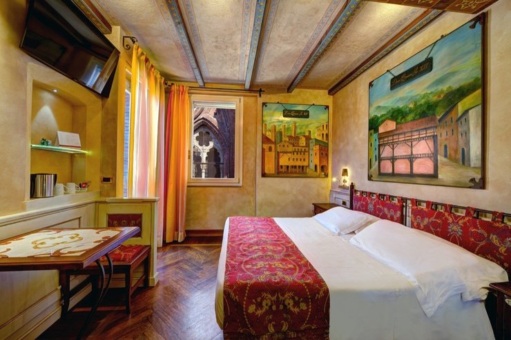 Habitación doble deluxe art hotel commercianti bolonia Habitación doble deluxe art hotel commercianti bolonia