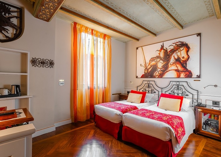 Habitación doble deluxe Art Hotel Commercianti Bolonia Habitación doble deluxe Art Hotel Commercianti Bolonia