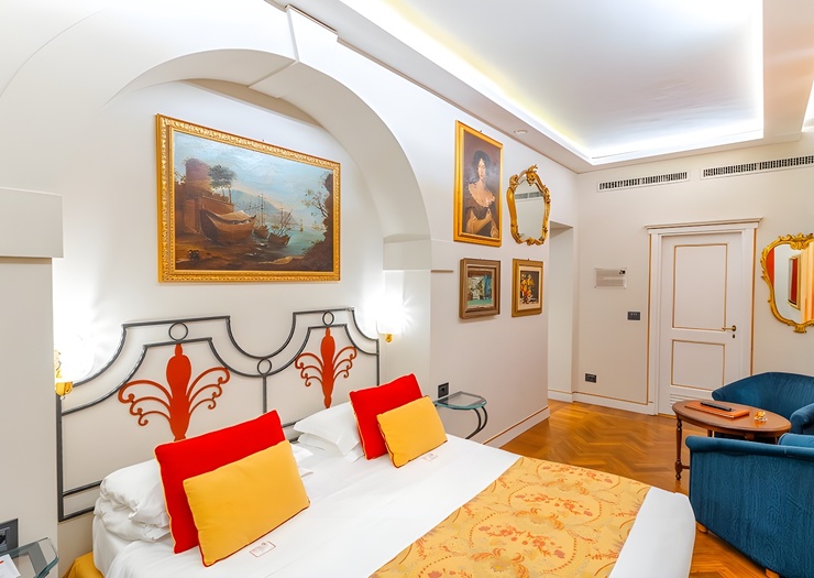 Habitación doble clásica Art Hotel Commercianti Bolonia Habitación doble clásica Art Hotel Commercianti Bolonia