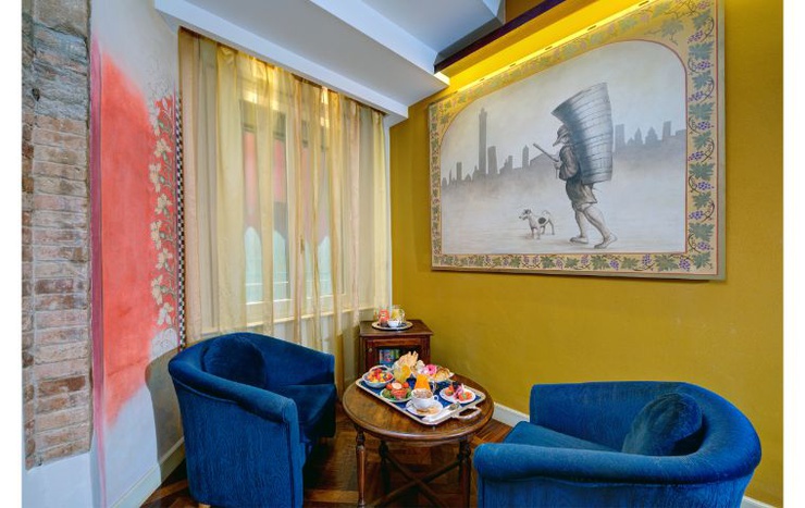 Habitación doble deluxe art hotel commercianti bolonia Habitación doble deluxe art hotel commercianti bolonia