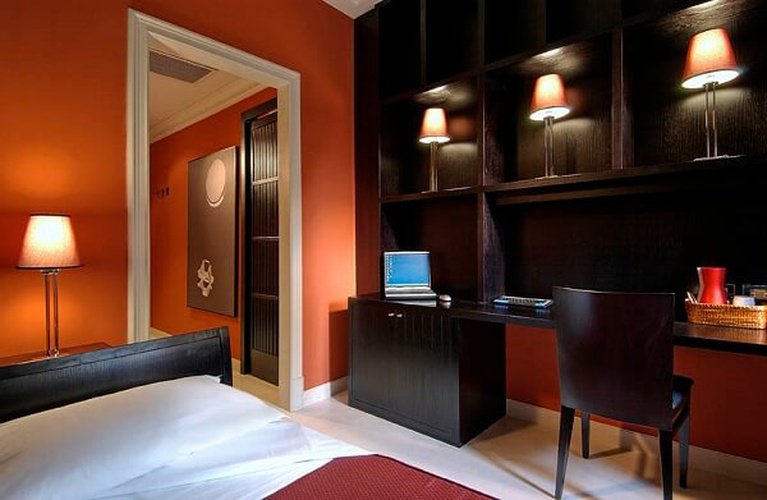 Habitación individual confort art hotel novecento bolonia, italia Habitación individual confort art hotel novecento bolonia, italia