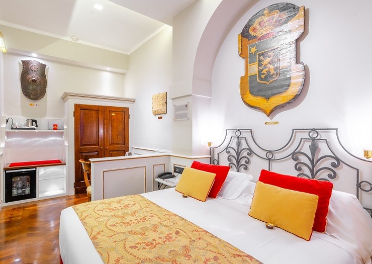 Habitación doble clásica Art Hotel Commercianti Bolonia Habitación doble clásica Art Hotel Commercianti Bolonia