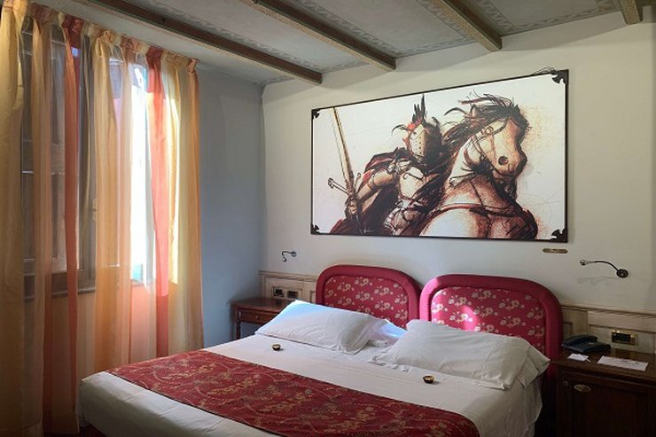 HABITACIÓN DOBLE DELUXE Art Hotel Commercianti Bolonia, Italia HABITACIÓN DOBLE DELUXE Art Hotel Commercianti Bolonia, Italia