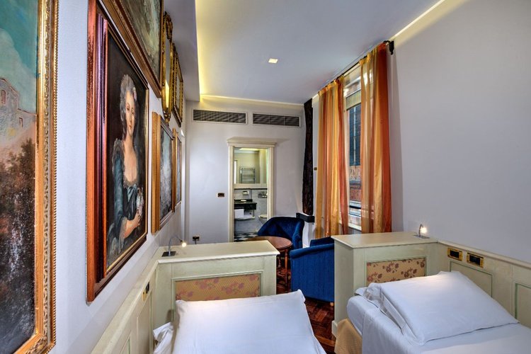 Habitación doble clásica art hotel commercianti bolonia Habitación doble clásica art hotel commercianti bolonia