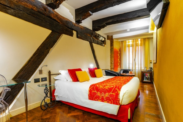 Habitación Doble Deluxe  Art Hotel Commercianti en Bolonia