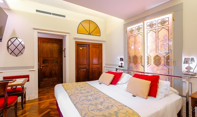 Habitación doble deluxe Art Hotel Commercianti Bolonia Habitación doble deluxe Art Hotel Commercianti Bolonia