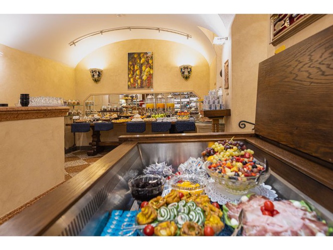 Desayuno buffet  Art Hotel Commercianti Bolonia