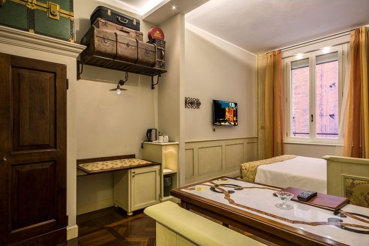 Habitación doble clásica art hotel commercianti bolonia Habitación doble clásica art hotel commercianti bolonia
