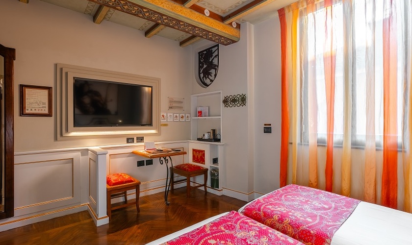 Habitación doble deluxe Art Hotel Commercianti Bolonia Habitación doble deluxe Art Hotel Commercianti Bolonia