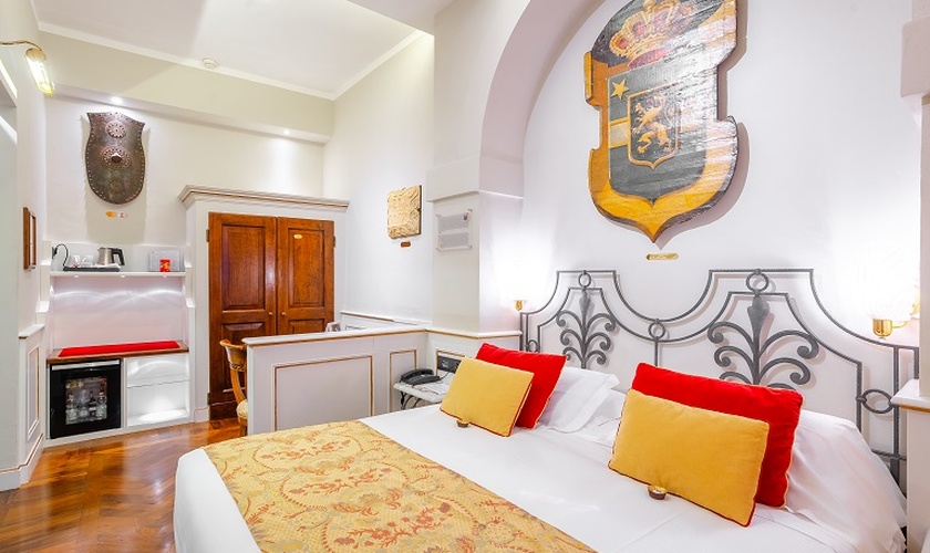 Habitación doble clásica Art Hotel Commercianti Bolonia Habitación doble clásica Art Hotel Commercianti Bolonia