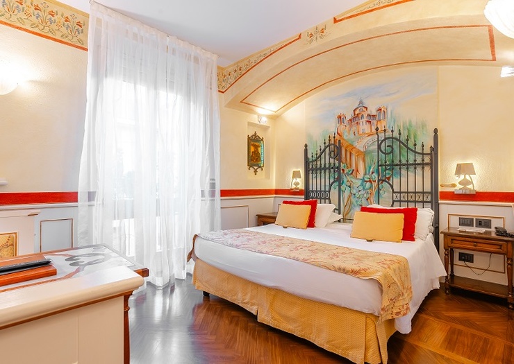 Habitación doble deluxe Art Hotel Commercianti Bolonia Habitación doble deluxe Art Hotel Commercianti Bolonia