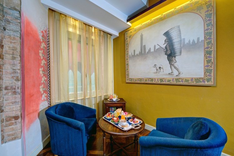 Habitación doble deluxe art hotel commercianti bolonia Habitación doble deluxe art hotel commercianti bolonia