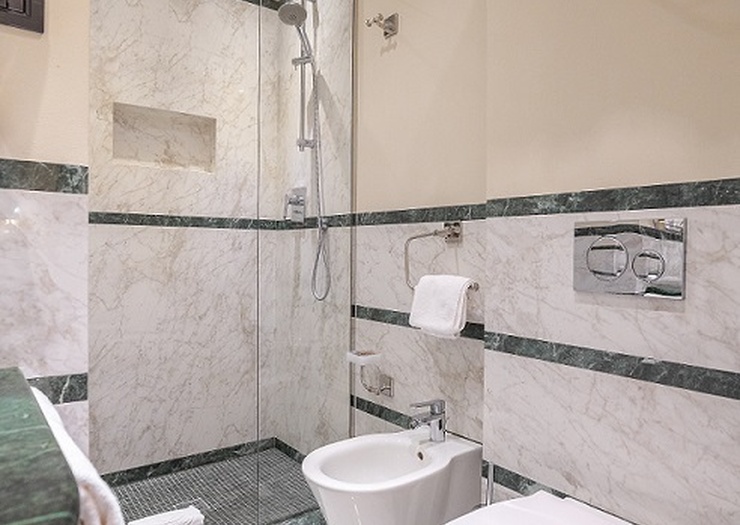 Habitación doble deluxe con terraza Art Hotel Commercianti Bolonia Habitación doble deluxe con terraza Art Hotel Commercianti Bolonia