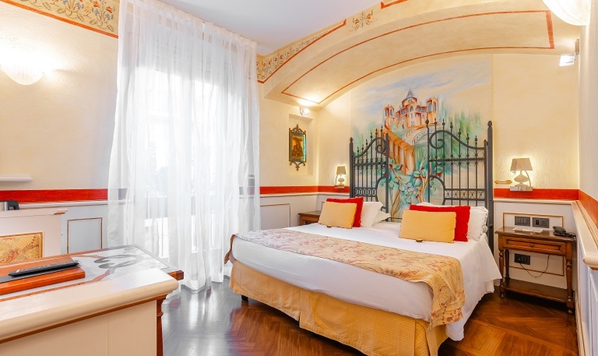 Habitación doble deluxe Art Hotel Commercianti Bolonia Habitación doble deluxe Art Hotel Commercianti Bolonia