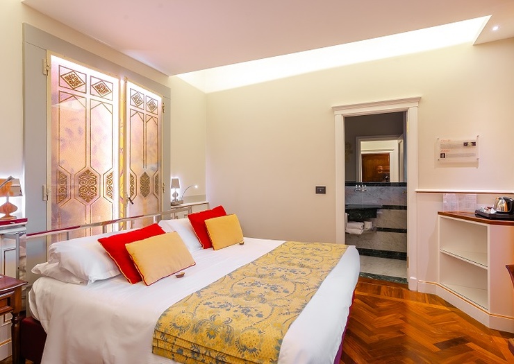 Habitación doble deluxe Art Hotel Commercianti Bolonia Habitación doble deluxe Art Hotel Commercianti Bolonia