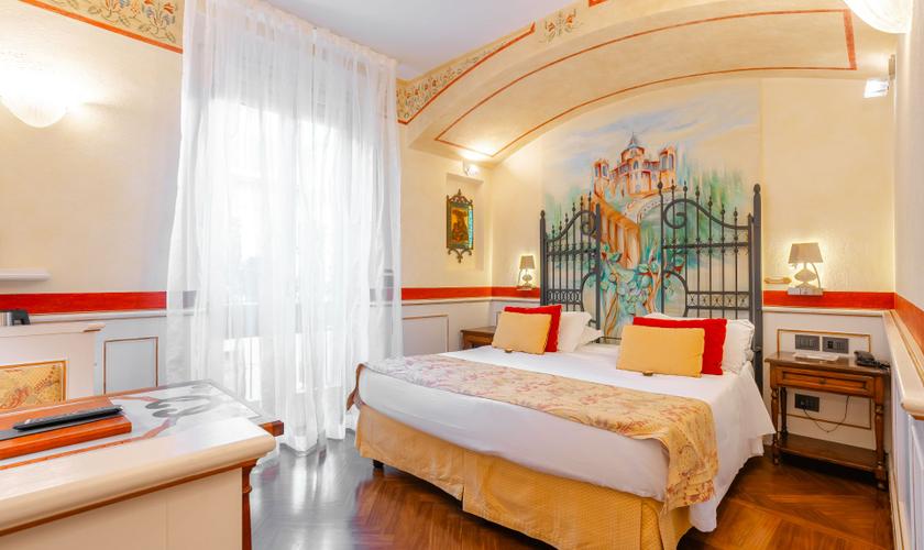 Habitación Doble Deluxe Art Hotel Commercianti Bolonia Habitación Doble Deluxe Art Hotel Commercianti Bolonia