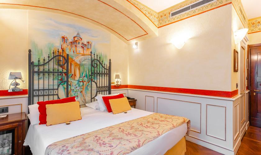 Habitación Doble Deluxe Art Hotel Commercianti Bolonia Habitación Doble Deluxe Art Hotel Commercianti Bolonia