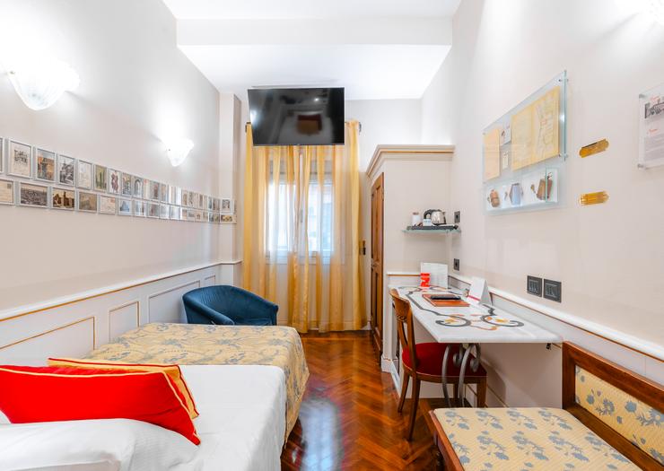 Habitación Individual Art Hotel Commercianti Bolonia Habitación Individual Art Hotel Commercianti Bolonia