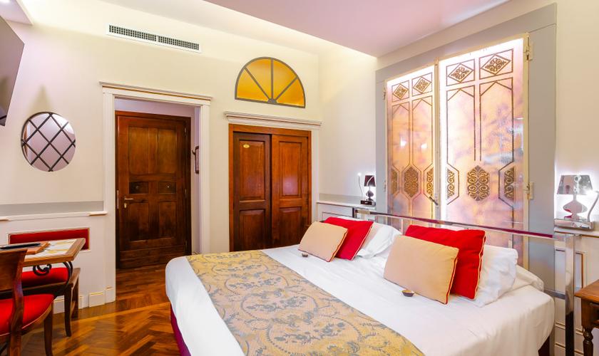 Habitación Doble Deluxe Art Hotel Commercianti Bolonia Habitación Doble Deluxe Art Hotel Commercianti Bolonia