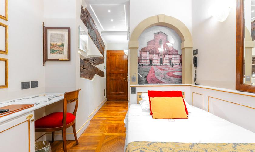 Habitación Individual Art Hotel Commercianti Bolonia Habitación Individual Art Hotel Commercianti Bolonia