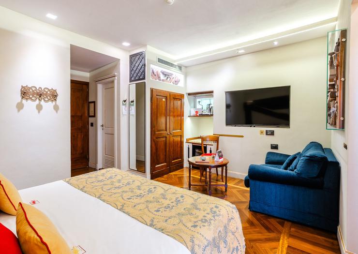 Habitación Doble Deluxe Art Hotel Commercianti Bolonia Habitación Doble Deluxe Art Hotel Commercianti Bolonia