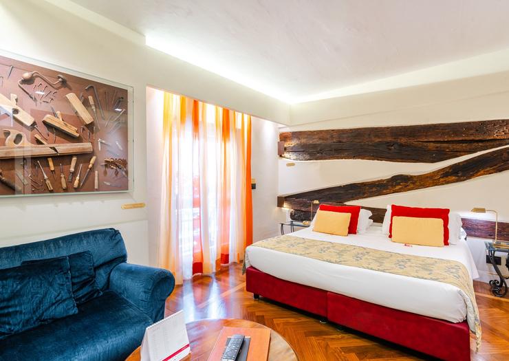 Habitación Doble Deluxe Art Hotel Commercianti Bolonia Habitación Doble Deluxe Art Hotel Commercianti Bolonia