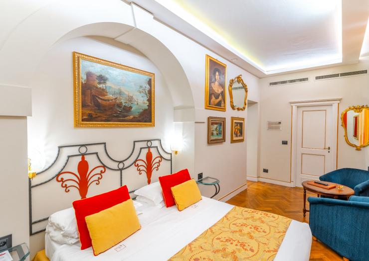 Habitación doble clásica Art Hotel Commercianti Bolonia Habitación doble clásica Art Hotel Commercianti Bolonia