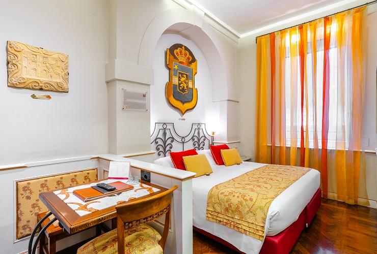 Habitación doble clásica Art Hotel Commercianti Bolonia Habitación doble clásica Art Hotel Commercianti Bolonia