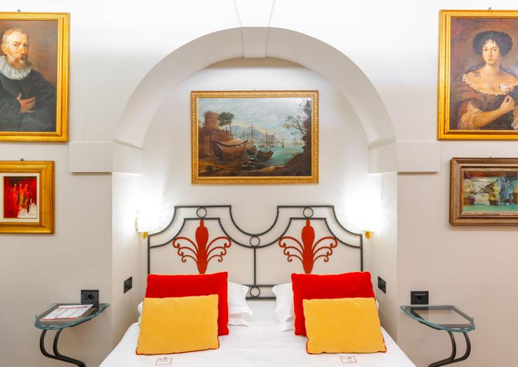 Habitación doble clásica Art Hotel Commercianti Bolonia Habitación doble clásica Art Hotel Commercianti Bolonia