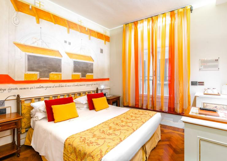 Habitación doble clásica Art Hotel Commercianti Bolonia Habitación doble clásica Art Hotel Commercianti Bolonia