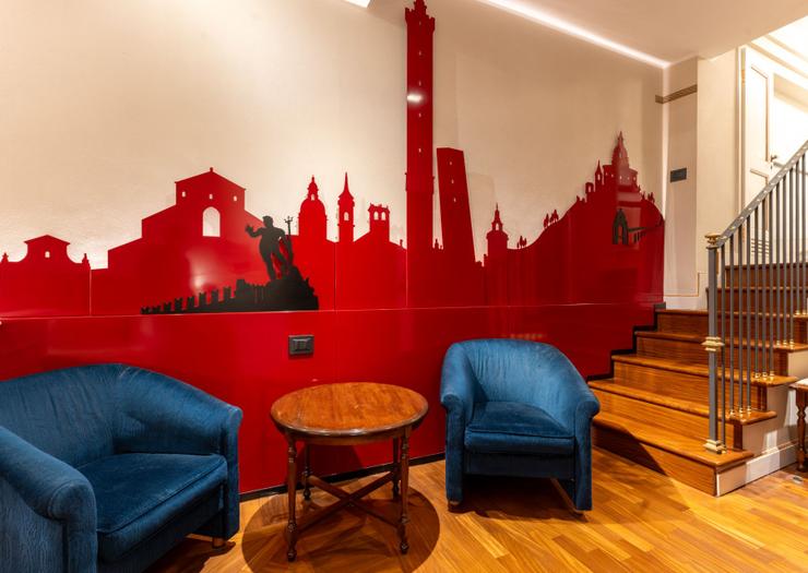 Habitación doble clásica Art Hotel Commercianti Bolonia Habitación doble clásica Art Hotel Commercianti Bolonia