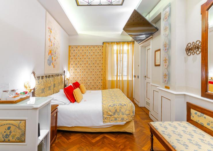 Habitación doble clásica Art Hotel Commercianti Bolonia Habitación doble clásica Art Hotel Commercianti Bolonia