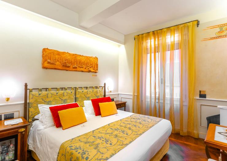 Habitación doble clásica Art Hotel Commercianti Bolonia Habitación doble clásica Art Hotel Commercianti Bolonia
