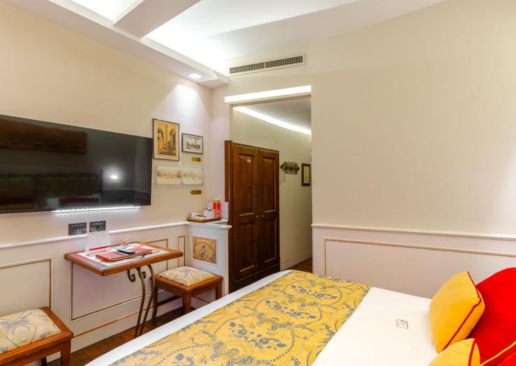 Habitación doble clásica Art Hotel Commercianti Bolonia Habitación doble clásica Art Hotel Commercianti Bolonia