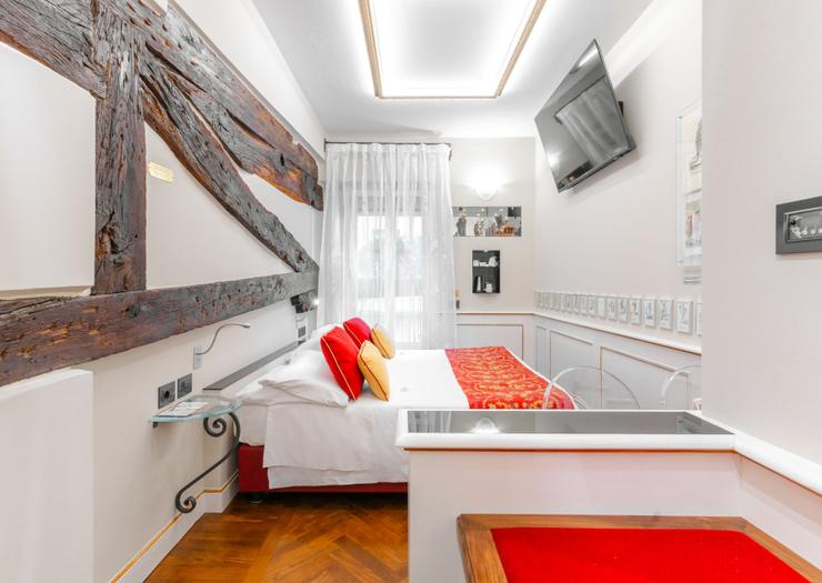 Habitación doble clásica Art Hotel Commercianti Bolonia Habitación doble clásica Art Hotel Commercianti Bolonia