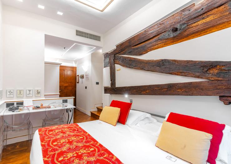 Habitación doble clásica Art Hotel Commercianti Bolonia Habitación doble clásica Art Hotel Commercianti Bolonia