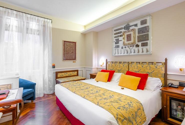 Habitación doble clásica Art Hotel Commercianti Bolonia Habitación doble clásica Art Hotel Commercianti Bolonia