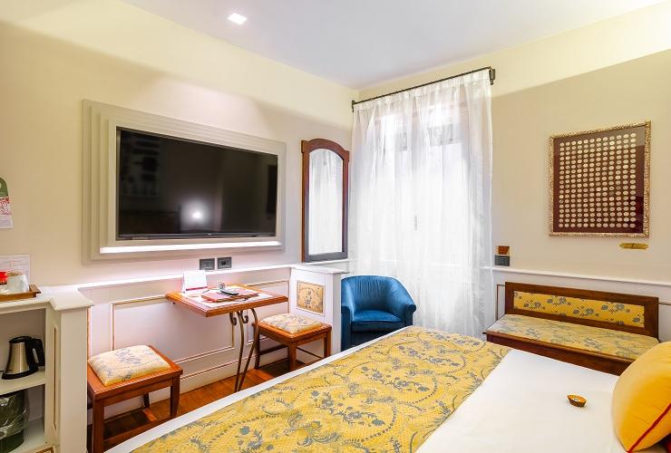 Habitación doble clásica Art Hotel Commercianti Bolonia Habitación doble clásica Art Hotel Commercianti Bolonia