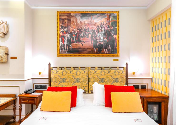 Habitación doble clásica Art Hotel Commercianti Bolonia Habitación doble clásica Art Hotel Commercianti Bolonia
