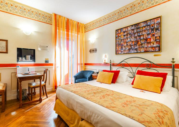 Habitación Doble Deluxe con Terraza Art Hotel Commercianti Bolonia Habitación Doble Deluxe con Terraza Art Hotel Commercianti Bolonia