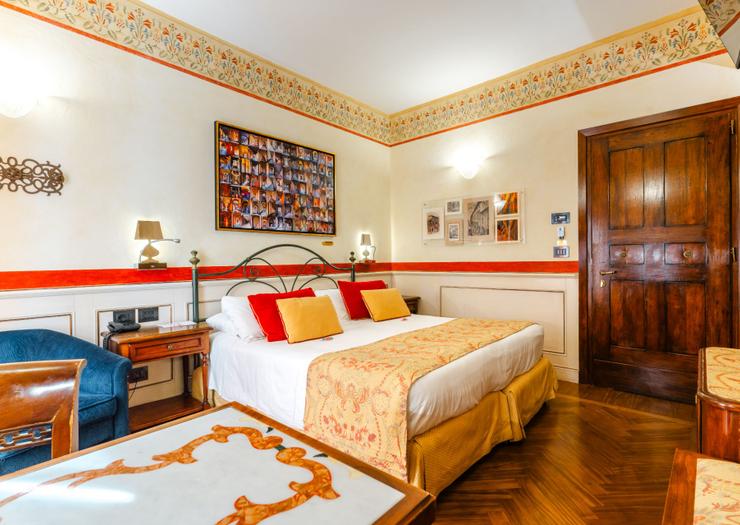 Habitación Doble Deluxe con Terraza Art Hotel Commercianti Bolonia Habitación Doble Deluxe con Terraza Art Hotel Commercianti Bolonia