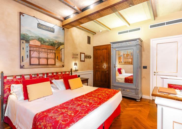 Habitación Doble Deluxe con Terraza Art Hotel Commercianti Bolonia Habitación Doble Deluxe con Terraza Art Hotel Commercianti Bolonia