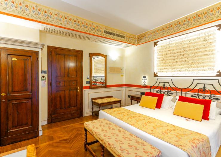 Habitación Doble Deluxe con Terraza Art Hotel Commercianti Bolonia Habitación Doble Deluxe con Terraza Art Hotel Commercianti Bolonia